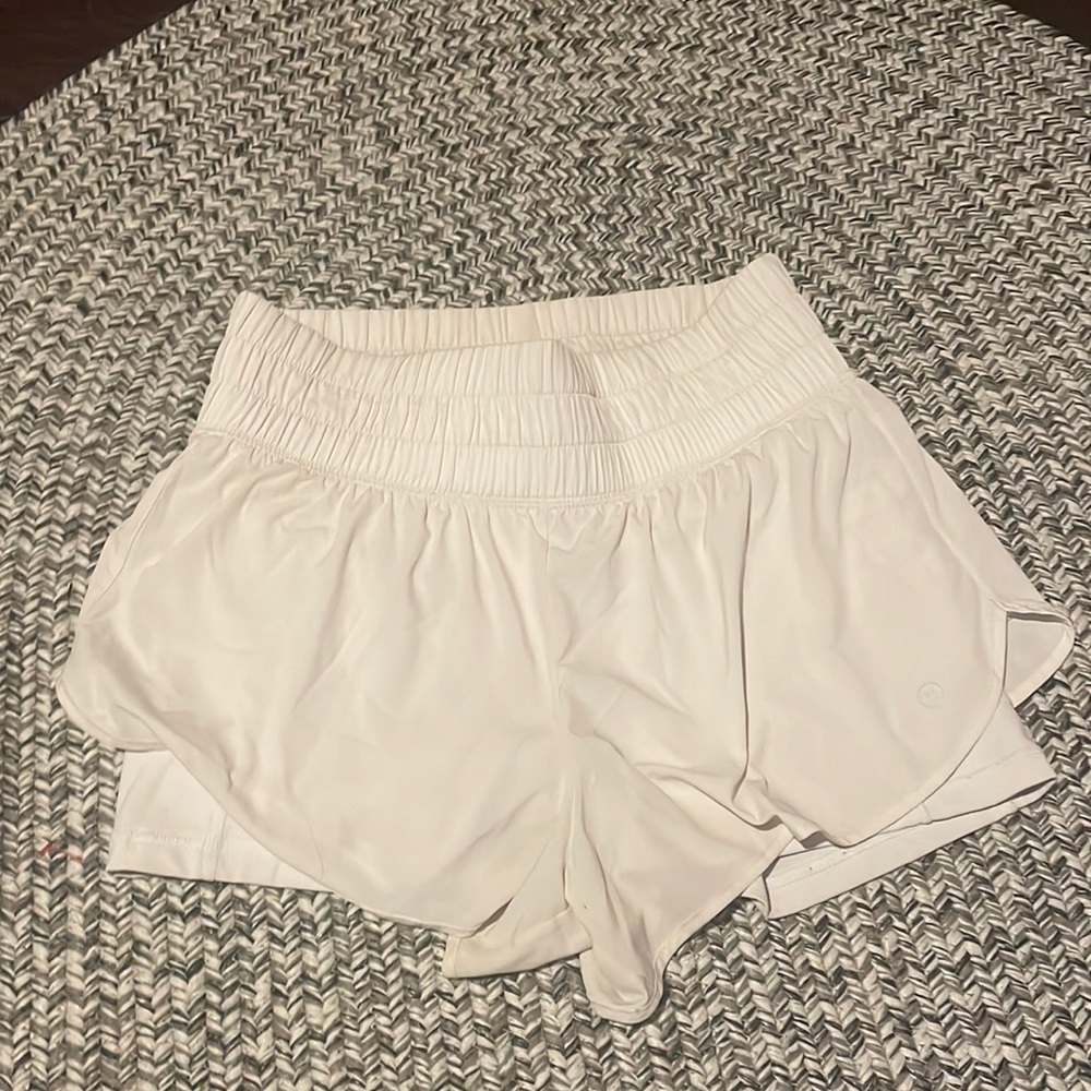 White Gilly hicks hollister athletic shorts